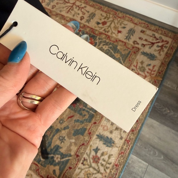 Calvin Klein Black Dress with Silver Detailing - Picture 7 of 10